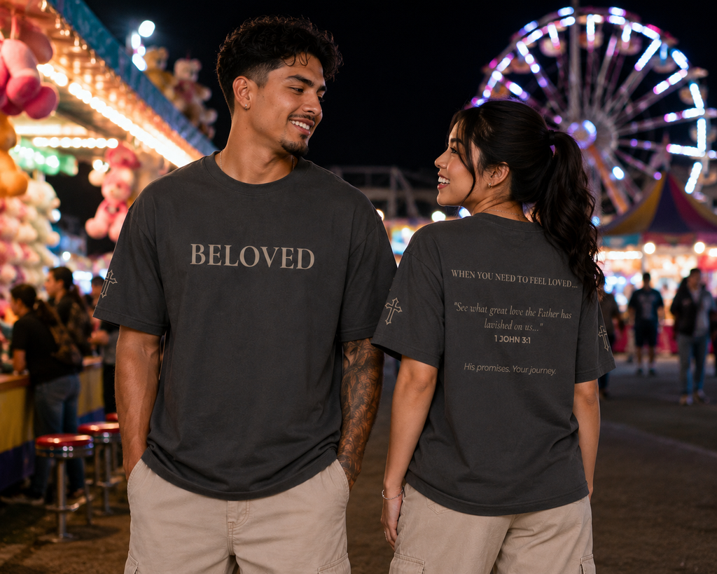 Beloved | Embroidered 240GSM Unisex Classic Fit Crew Neck T-Shirt