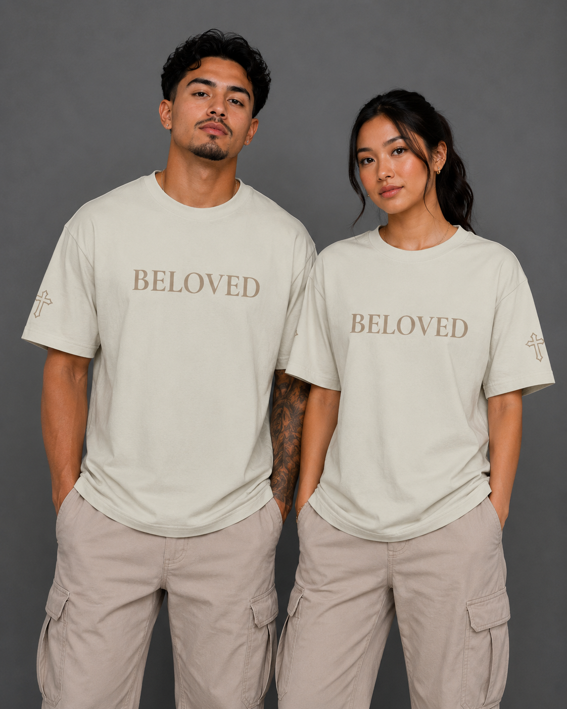 Beloved | Embroidered 240GSM Unisex Classic Fit Crew Neck T-Shirt
