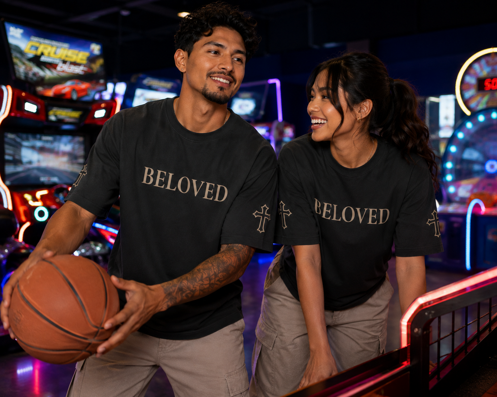 Beloved | Embroidered 240GSM Unisex Classic Fit Crew Neck T-Shirt
