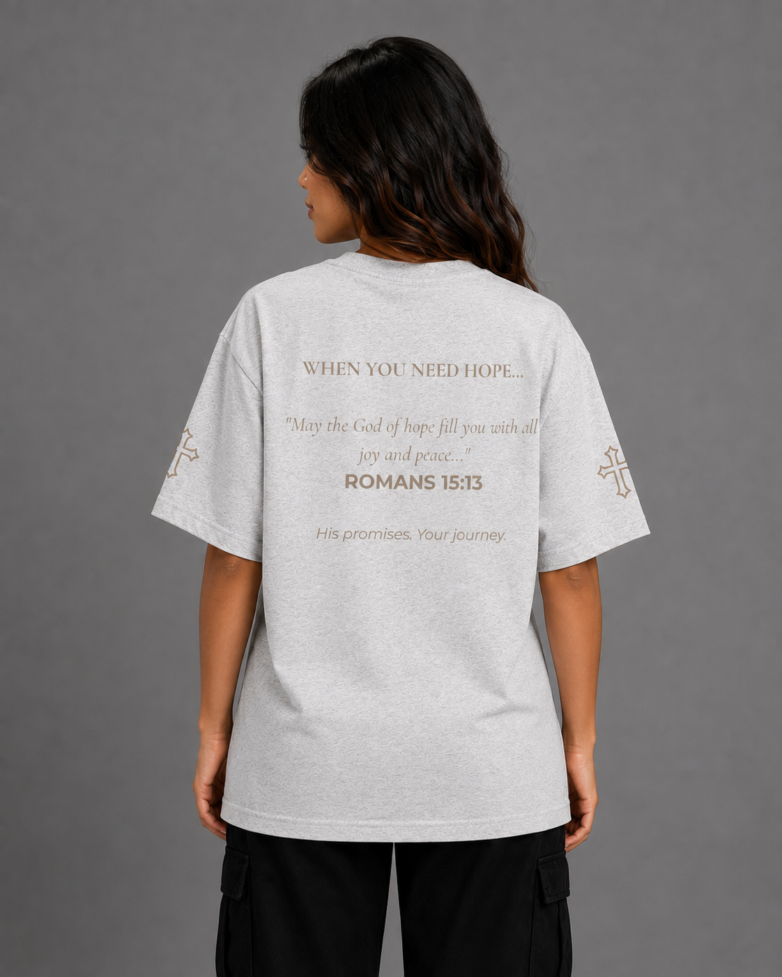 Hope | embroidered 240GSM Unisex Classic Fit Crew Neck T-Shirt