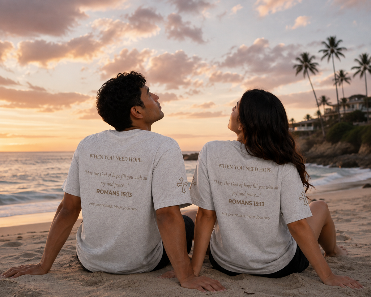 Hope | embroidered 240GSM Unisex Classic Fit Crew Neck T-Shirt