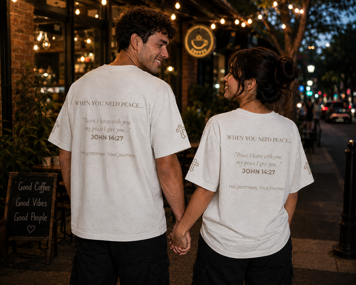 Peace | embroidered 240GSM Unisex Classic Fit Crew Neck T-Shirt