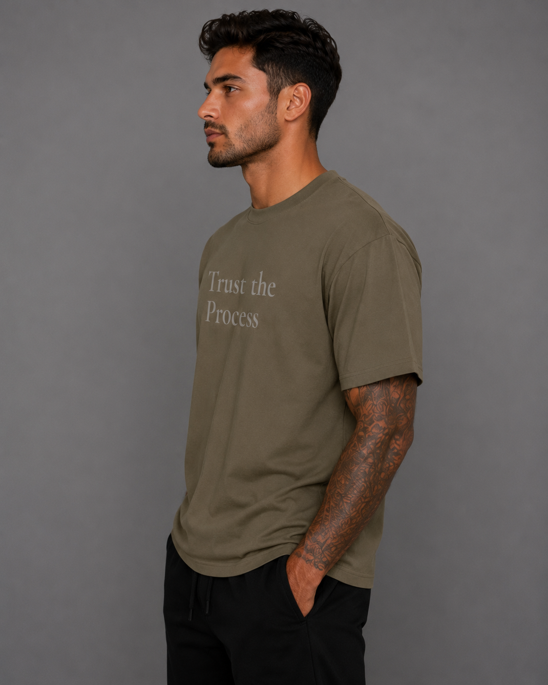 Trust the Process 270 GSM Classic Crew Tee