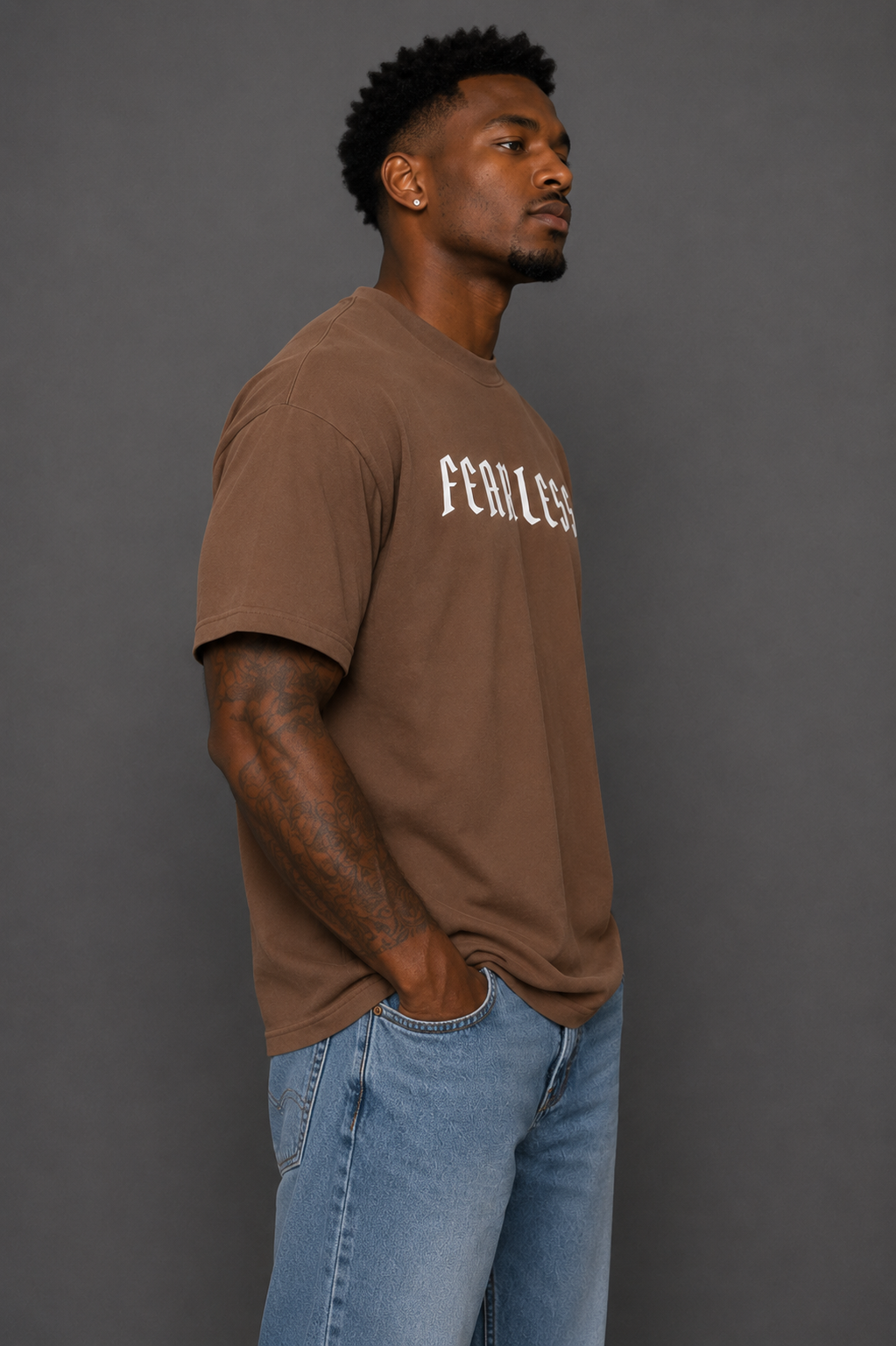 Fearless | 270GSM Unisex Classic Fit Crew Neck T-Shirt