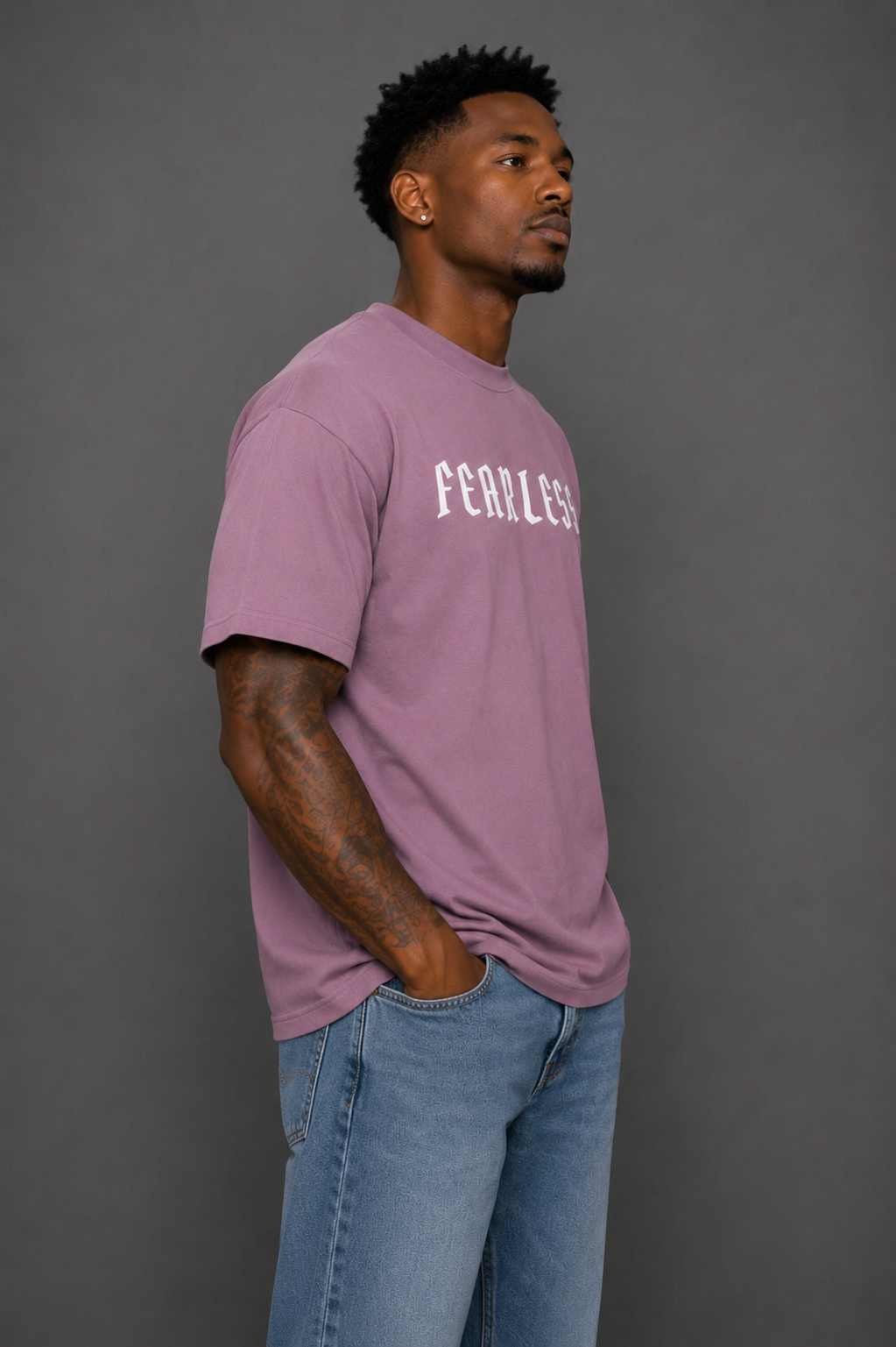 Fearless | 270GSM Unisex Classic Fit Crew Neck T-Shirt