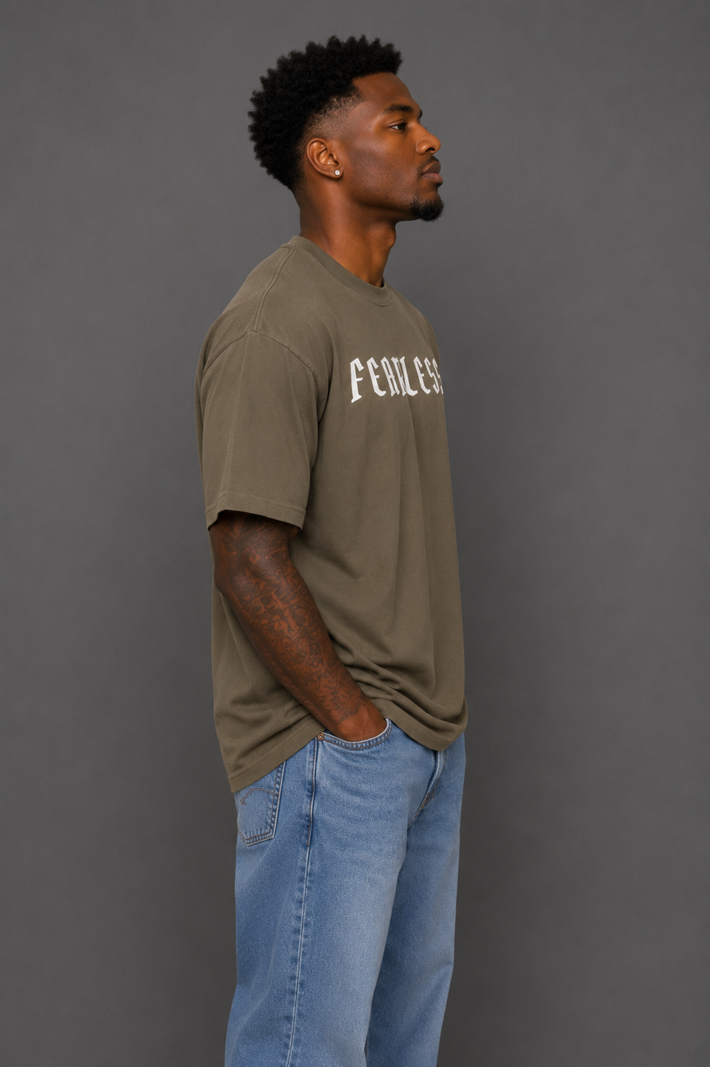 Fearless | 270GSM Unisex Classic Fit Crew Neck T-Shirt
