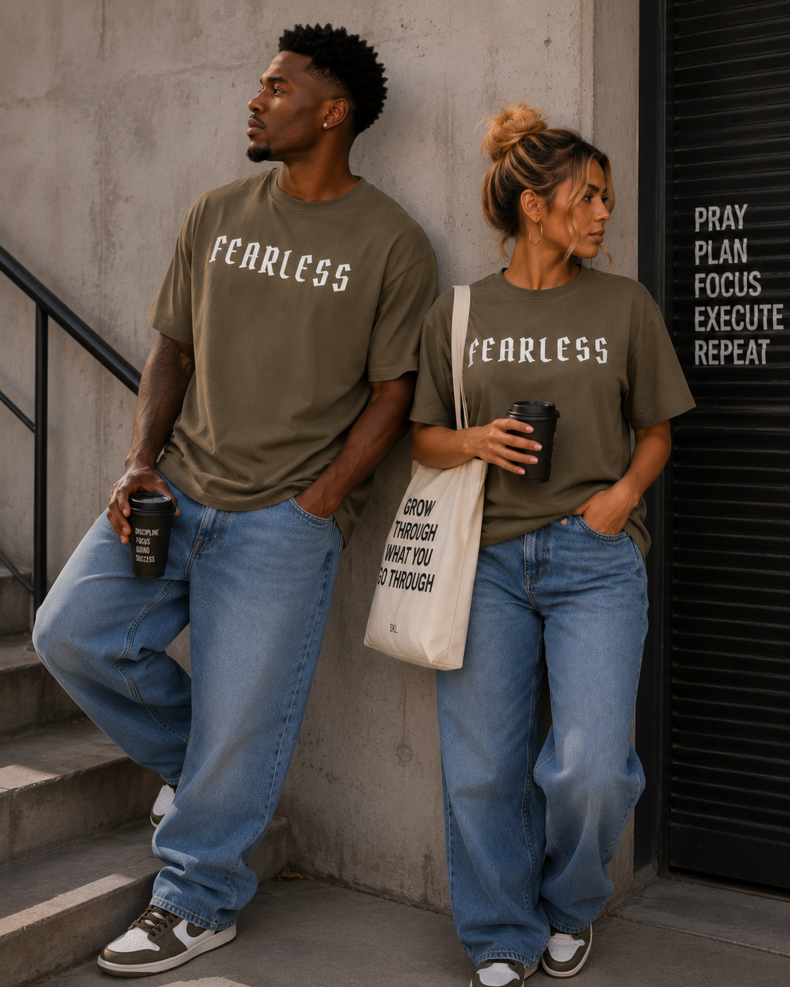 Fearless | 270GSM Unisex Classic Fit Crew Neck T-Shirt