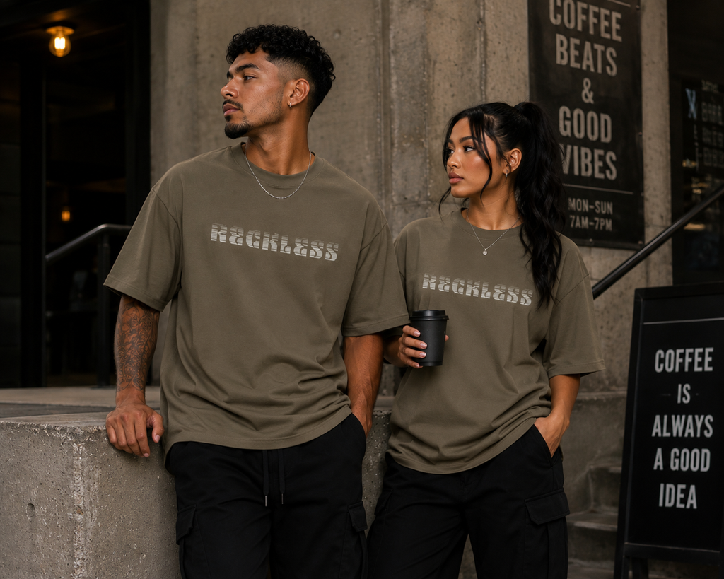 RECKLESS | 270GSM Unisex Classic Fit Crew Neck T-Shirt