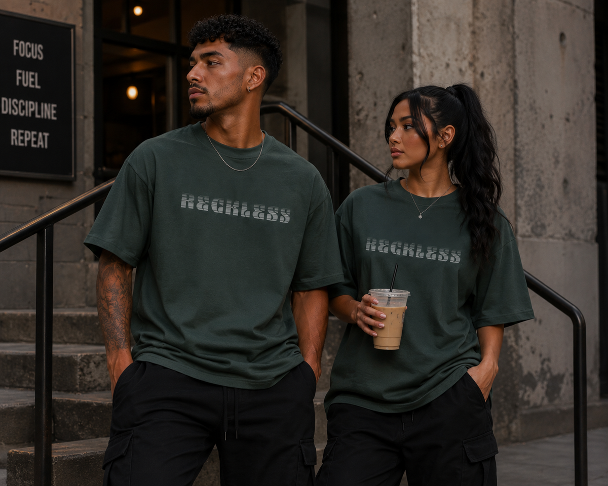 RECKLESS | 270GSM Unisex Classic Fit Crew Neck T-Shirt