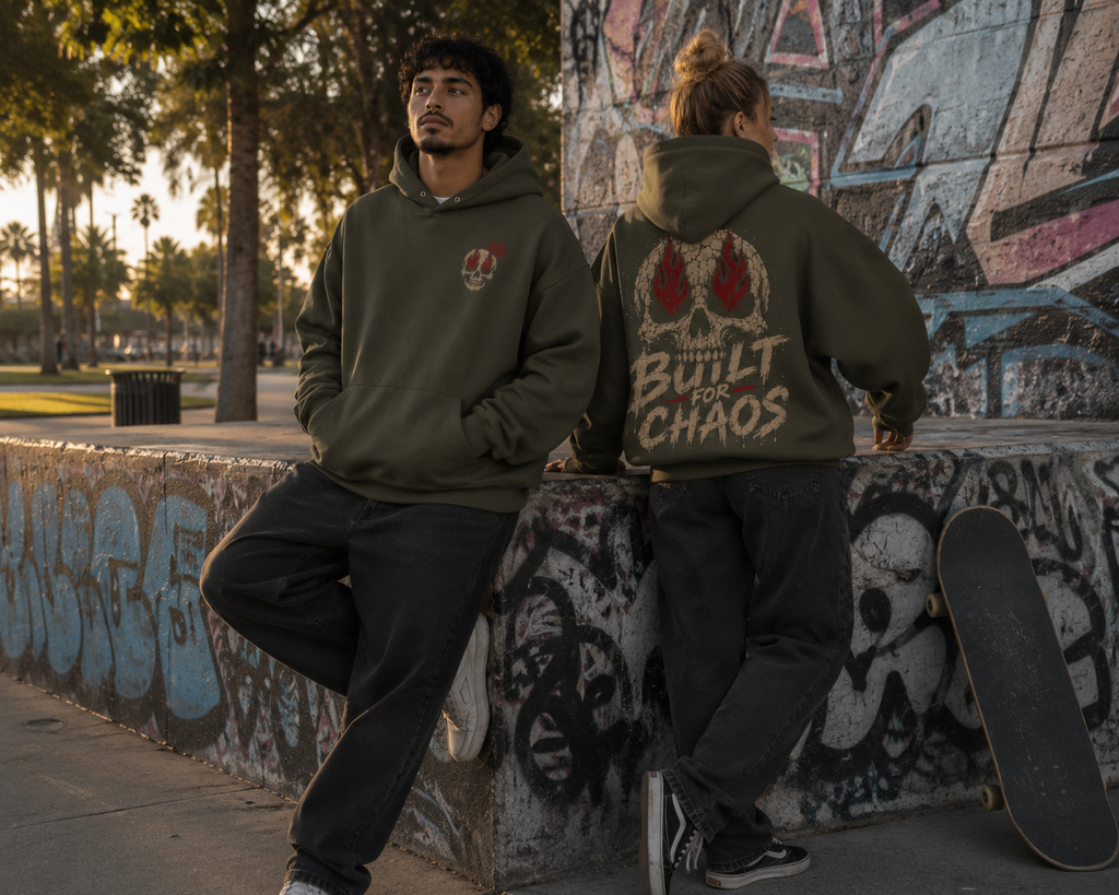 Built for Chaos | 380GSM Heavyweight Double Snap Oversized Hoodie