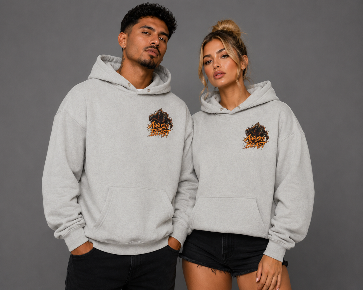 Awaken the Beast | 380GSM Unisex Double Snap Brushed Fleece Hoodie