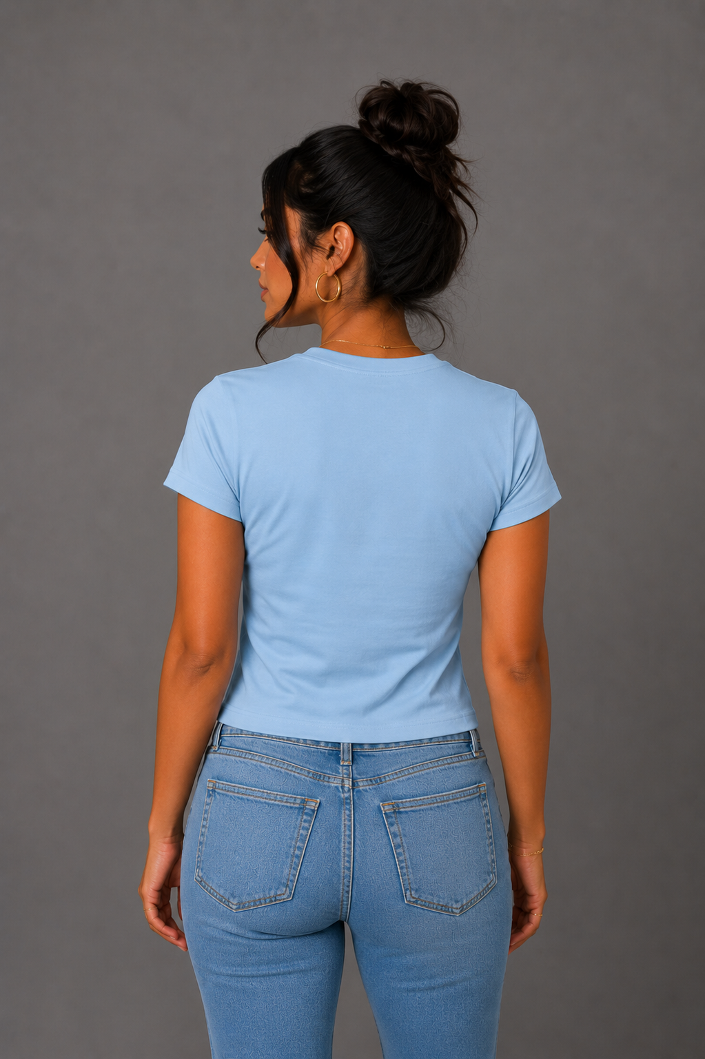 Rose in Bloom Embroidered Women's Slim Fit T-Shirt