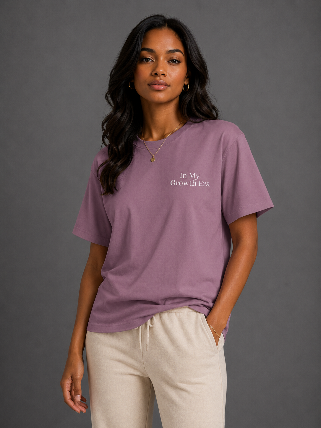 In My Growth Era | 270 GSM Unisex Classic Fit Crew Neck T-Shirt