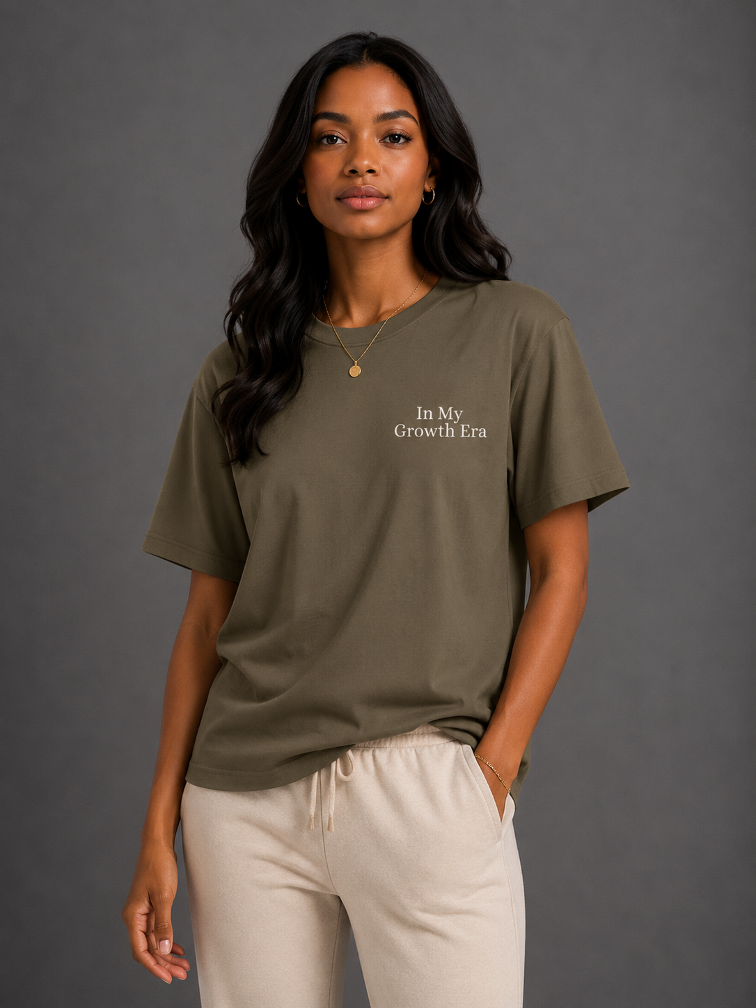 In My Growth Era | 270 GSM Unisex Classic Fit Crew Neck T-Shirt