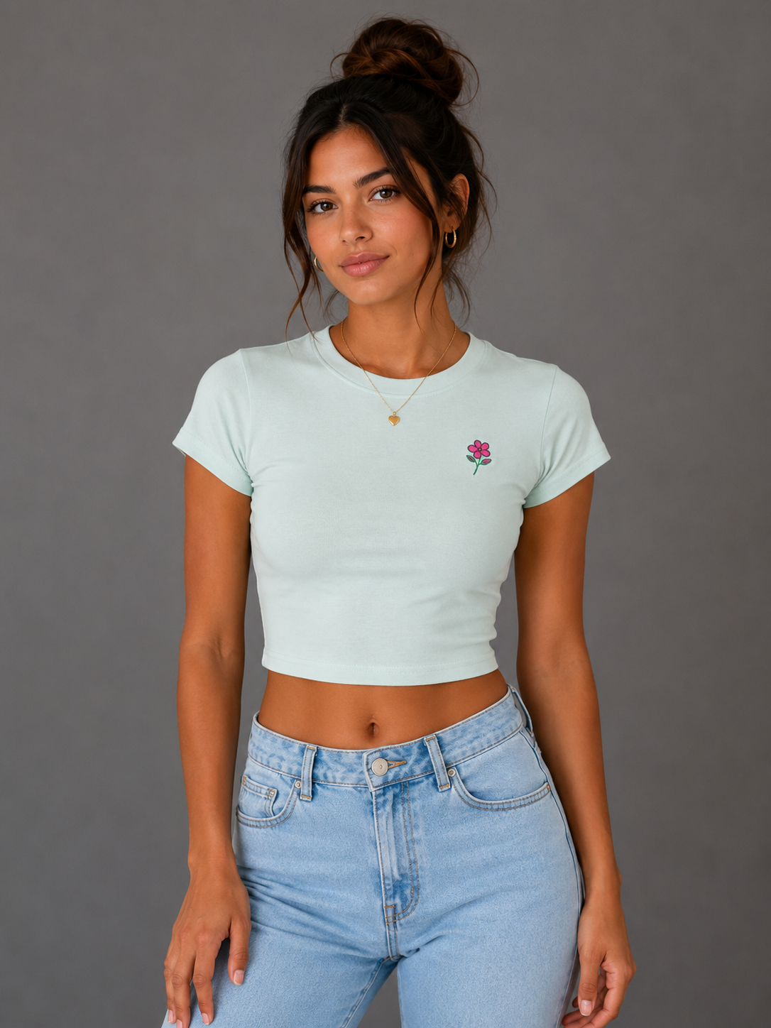 Bloom Gently | 230GSM Embroidered Baby Tee