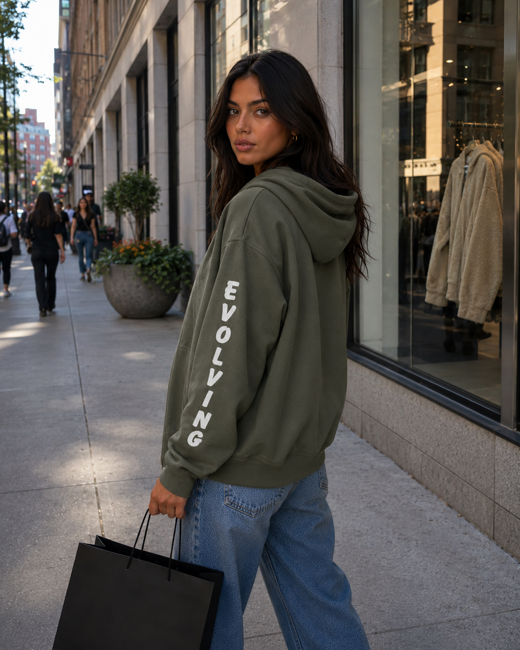 Gently Evolving Embroidered Heavyweight Oversized Full