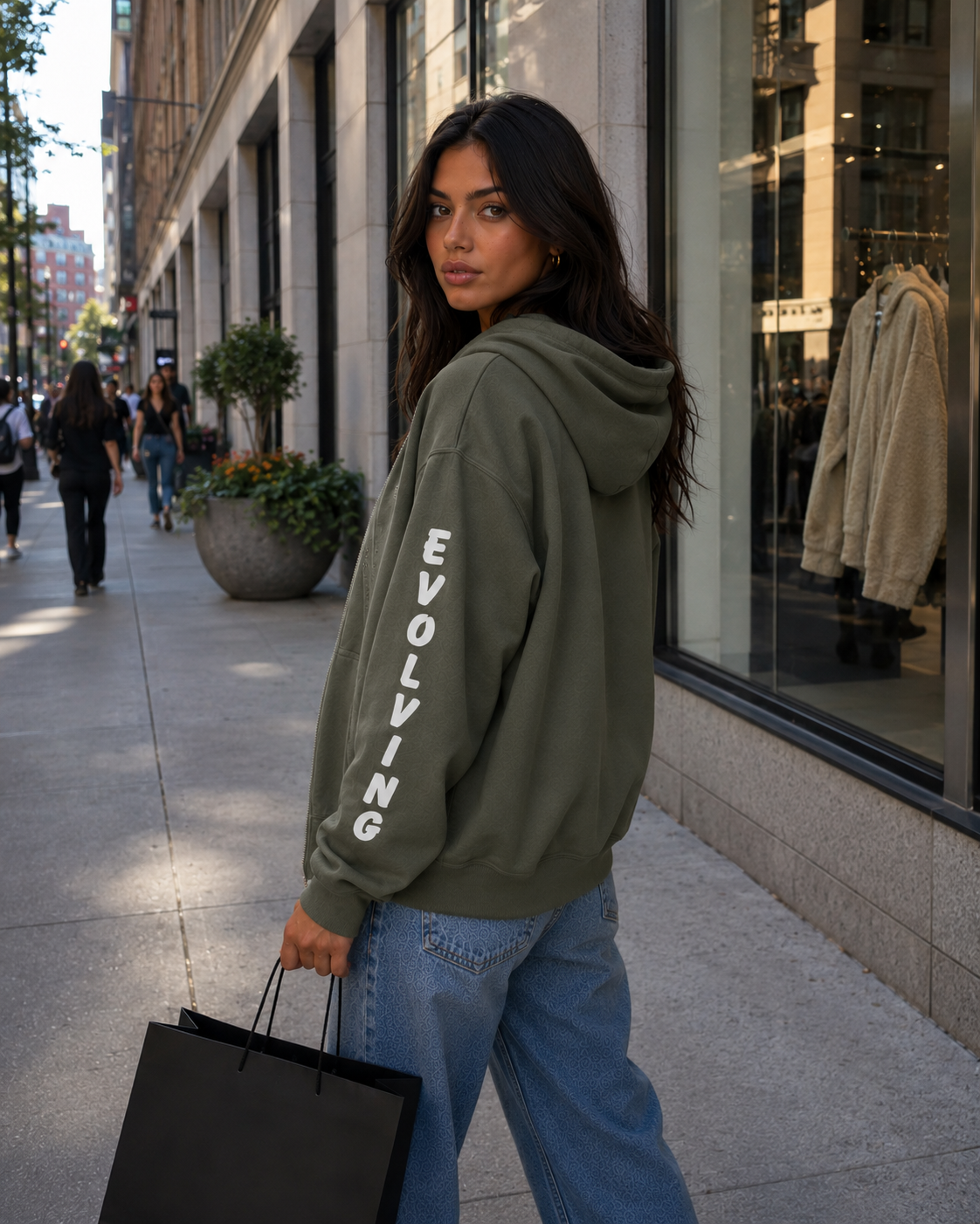 Gently Evolving Embroidered Heavyweight Oversized Full