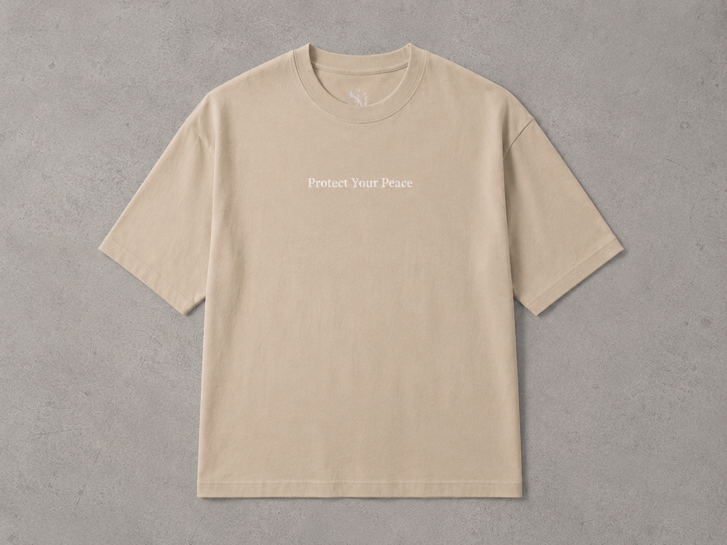 Protect Your Peace Oversized Tee – Elevated Essentials Collection