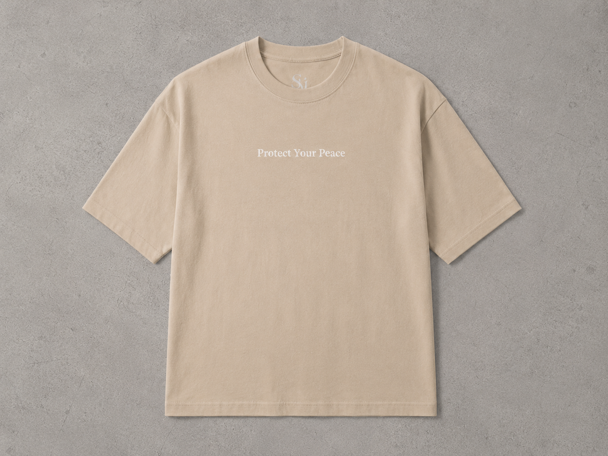Protect Your Peace Oversized Tee – Elevated Essentials Collection