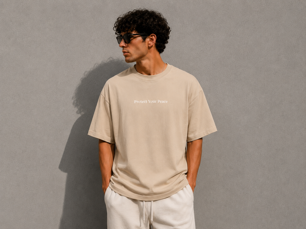 Protect Your Peace Oversized Tee – Elevated Essentials Collection