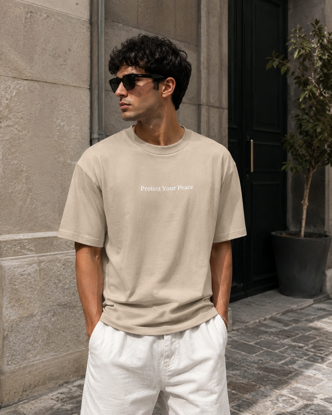Protect Your Peace Oversized Tee – Elevated Essentials Collection