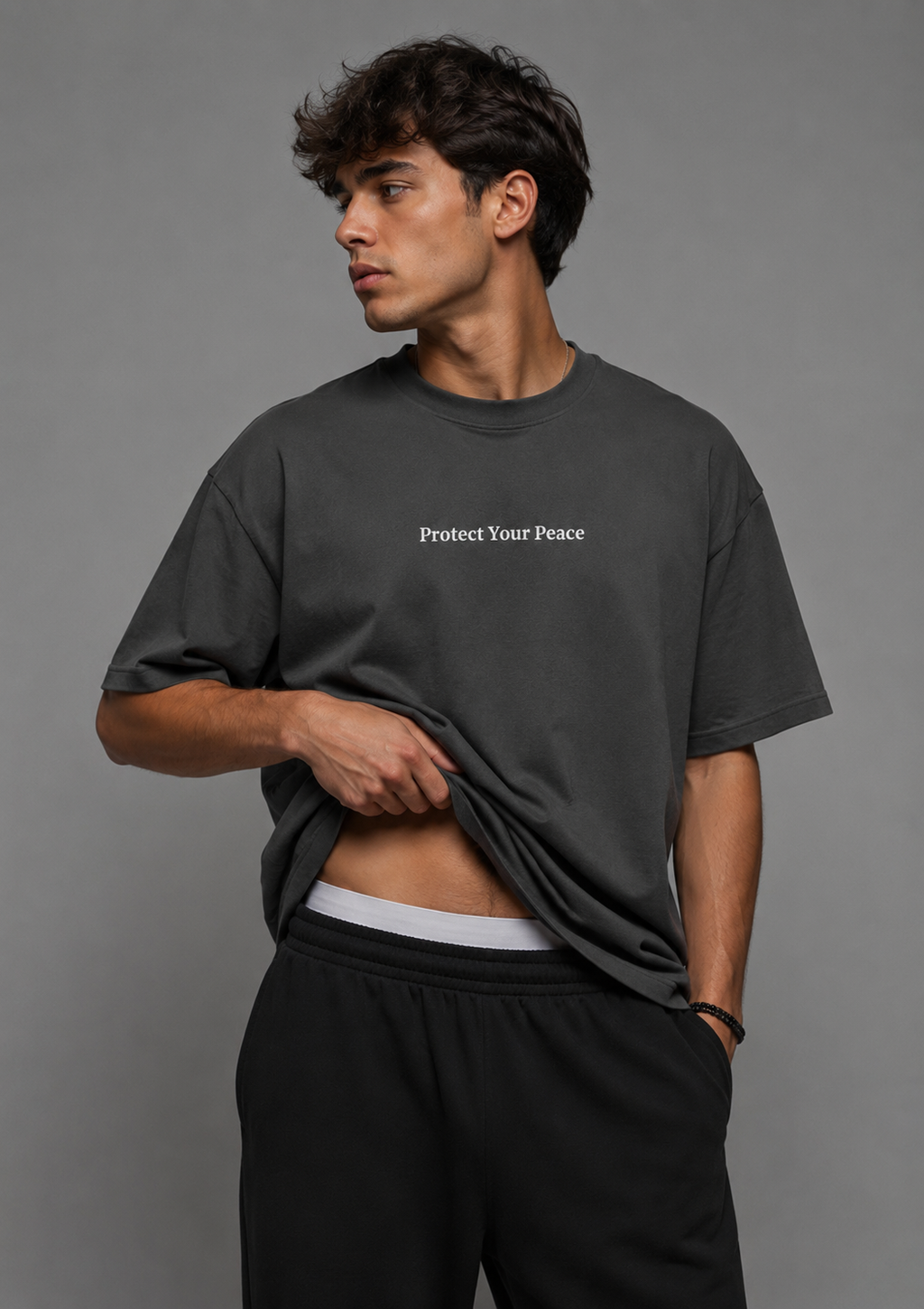 Protect Your Peace Oversized Tee – Elevated Essentials Collection