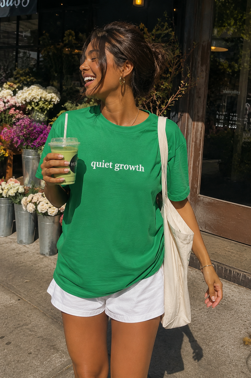 Quiet Growth Premium Oversized Boxy T-Shirt