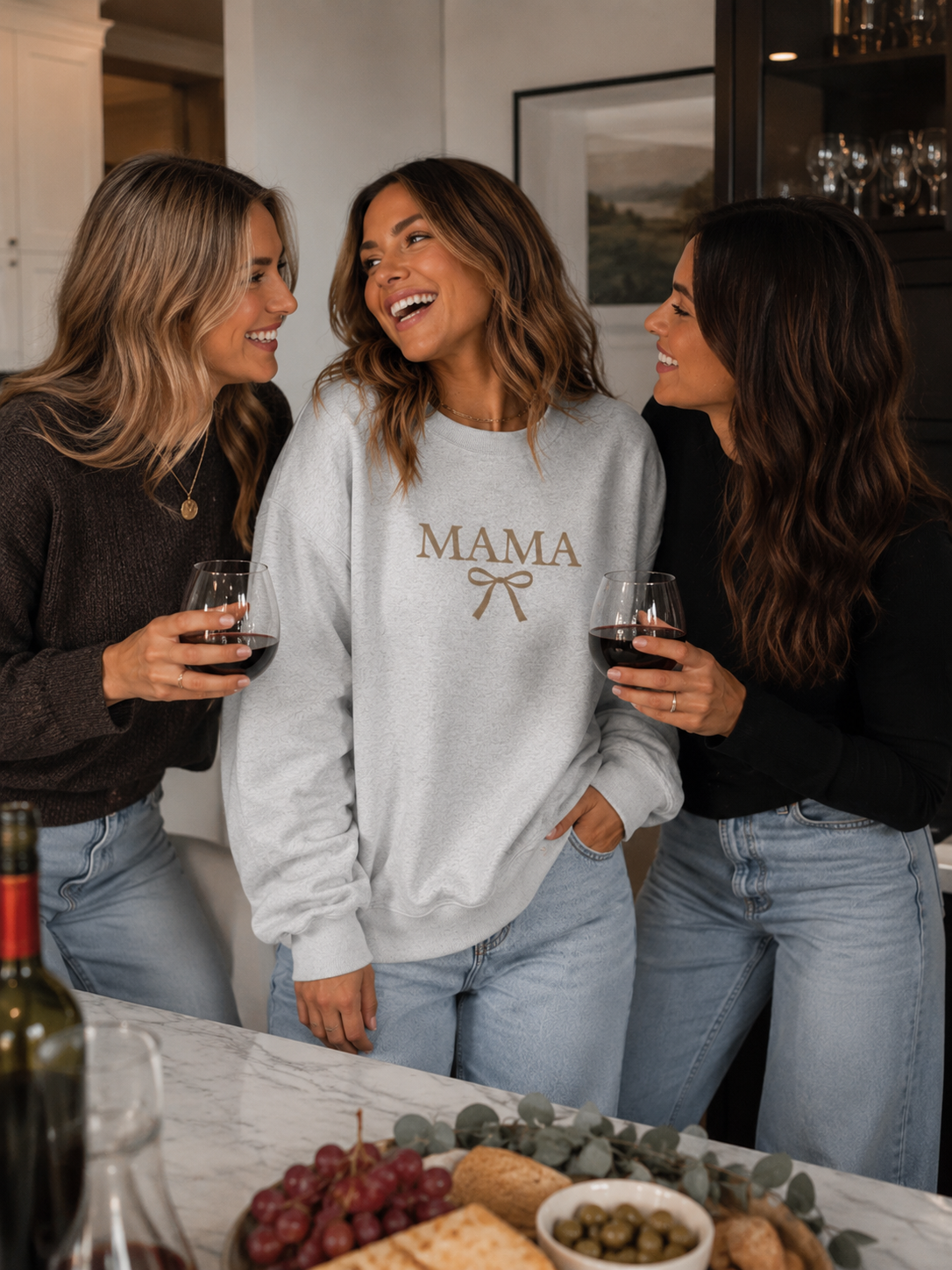 MAMA Embroidered Oversized Sweatshirt