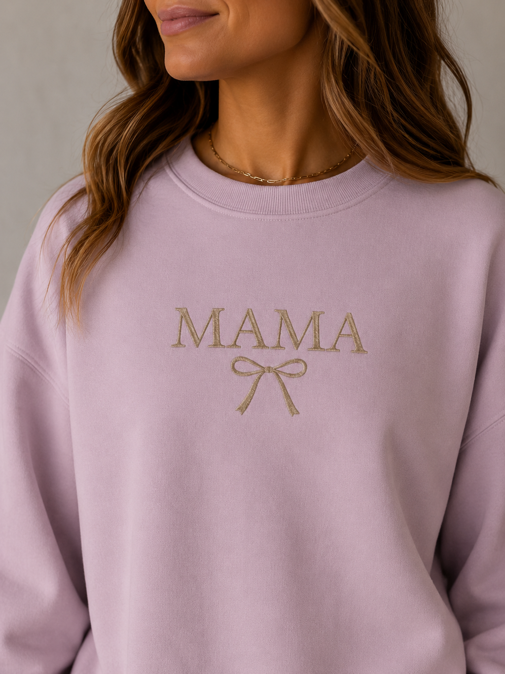 MAMA Embroidered Oversized Sweatshirt