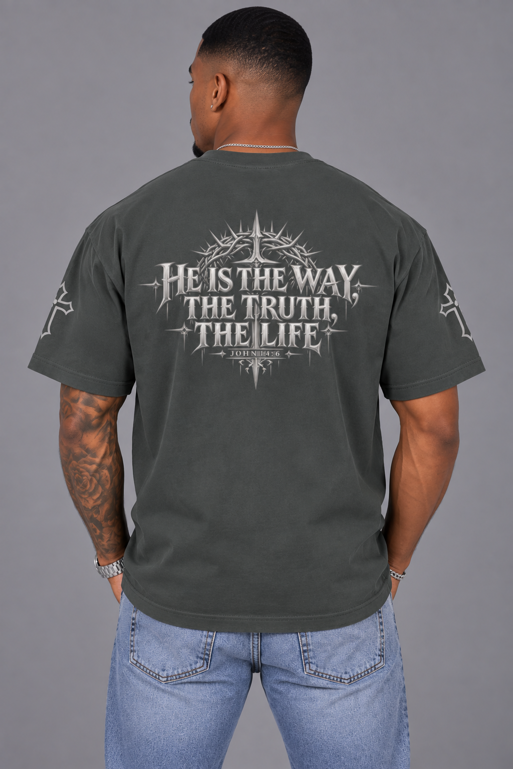 The Way, The Truth, The Life | 240GSM Unisex Classic Fit Crew Neck T-S