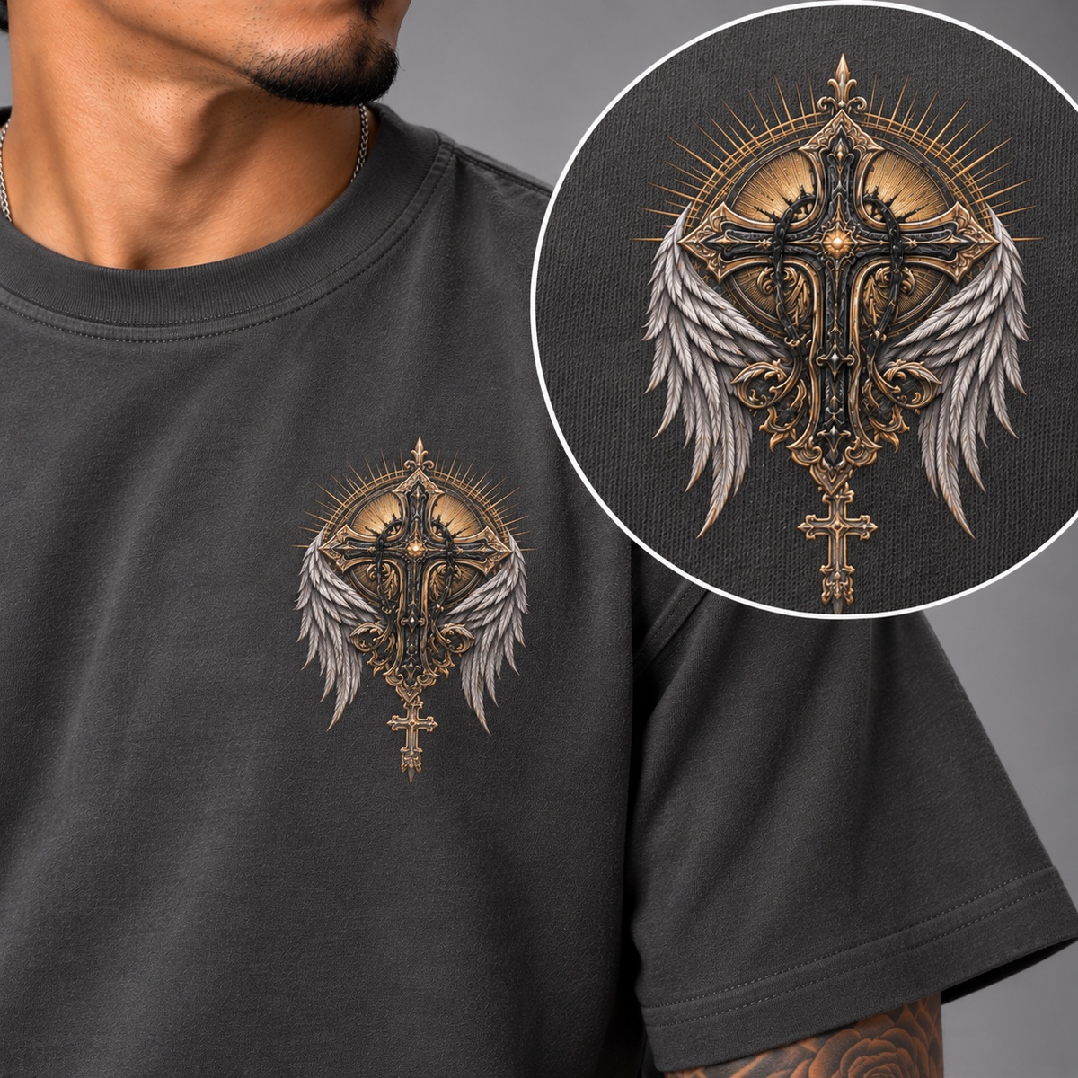 Fallen Angels | 240GSM Unisex Classic Fit Crew Neck T-Shirt