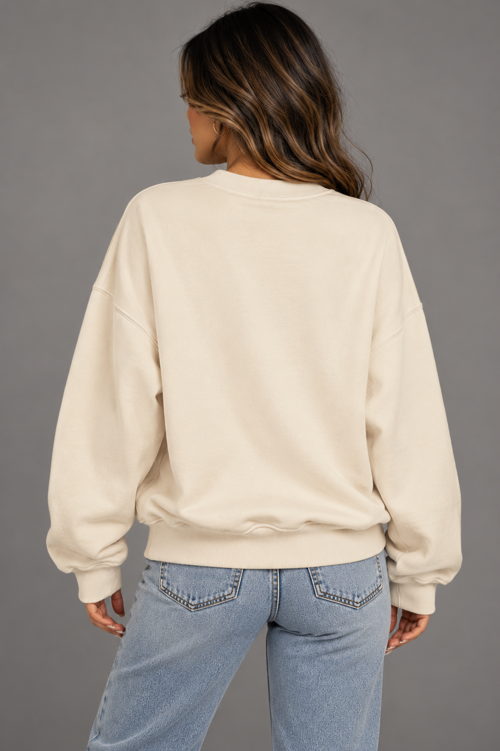 Becoming Embroidered 370GSM Unisex Heavyweight Oversized Sweatshirt