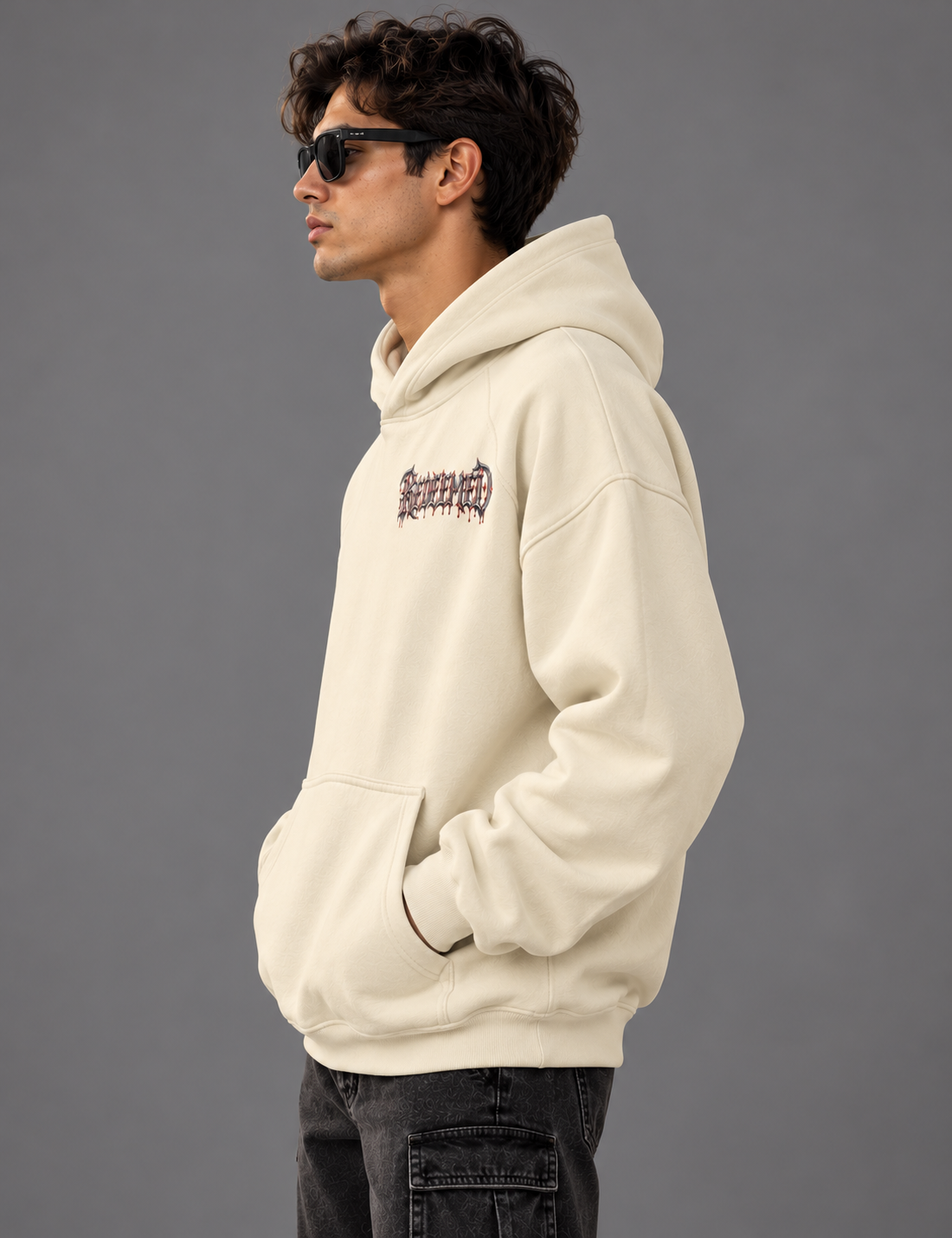 REDEEMED | 380GSM Heavyweight Brushed Fleece Oversized Hoodie