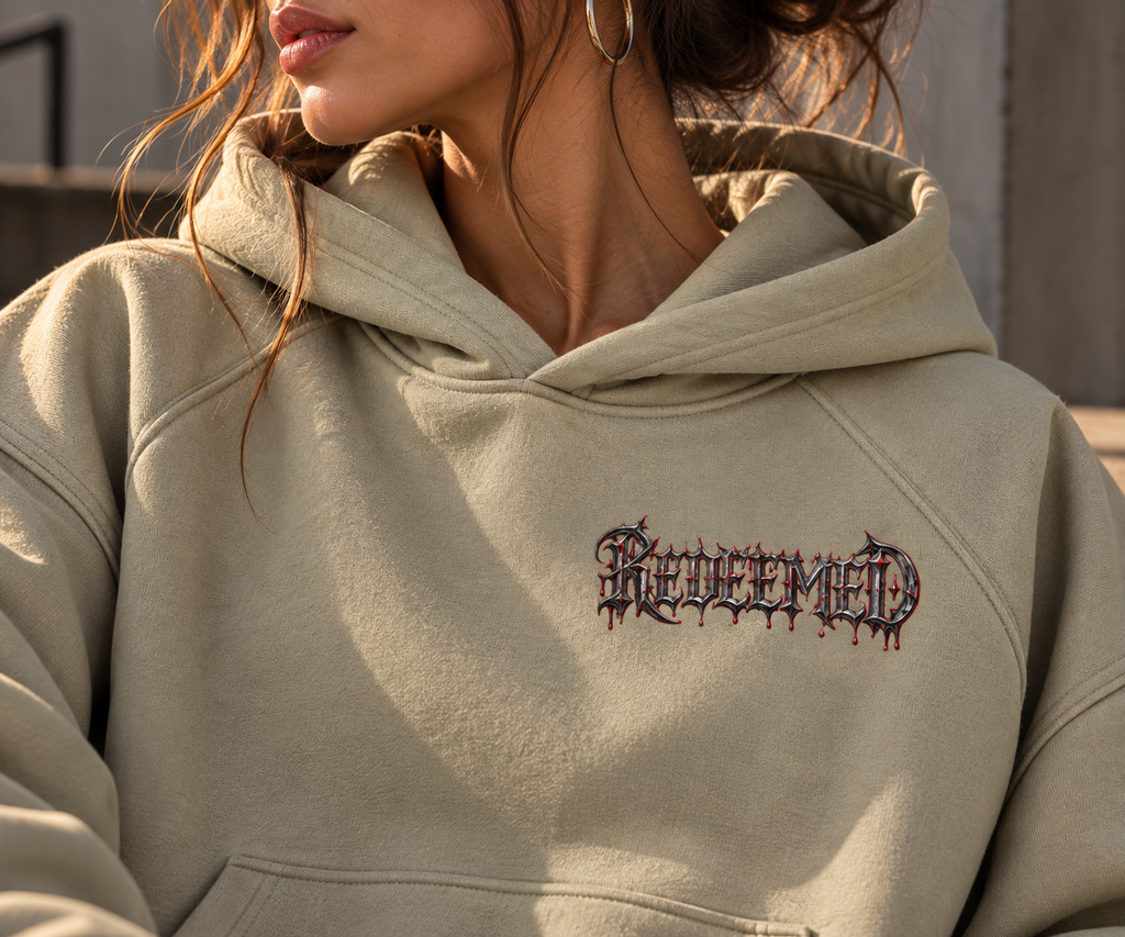 REDEEMED | 380GSM Heavyweight Brushed Fleece Oversized Hoodie