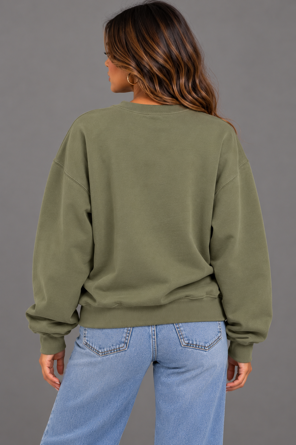 Becoming Embroidered 370GSM Unisex Heavyweight Oversized Sweatshirt