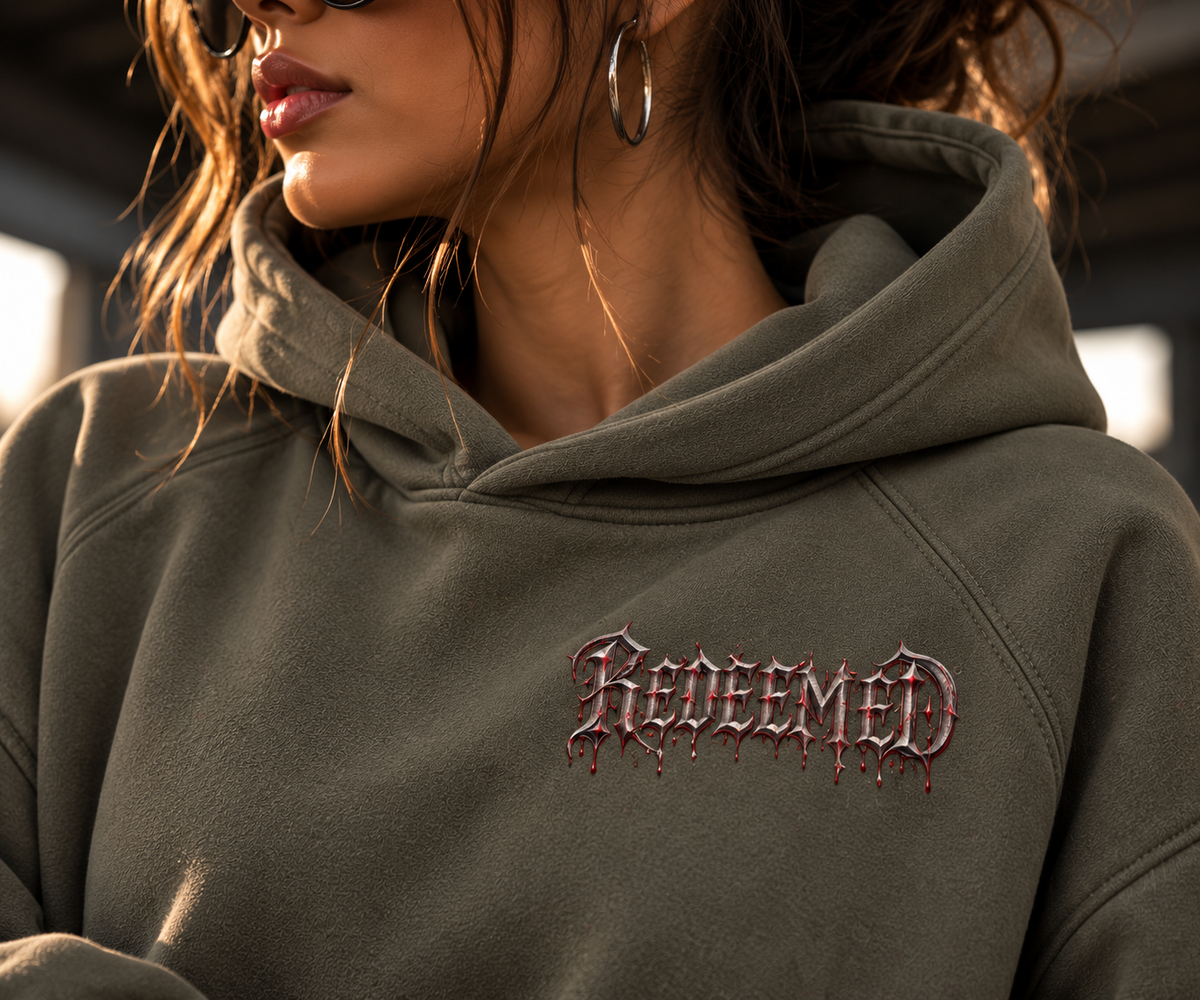 REDEEMED | 380GSM Heavyweight Brushed Fleece Oversized Hoodie