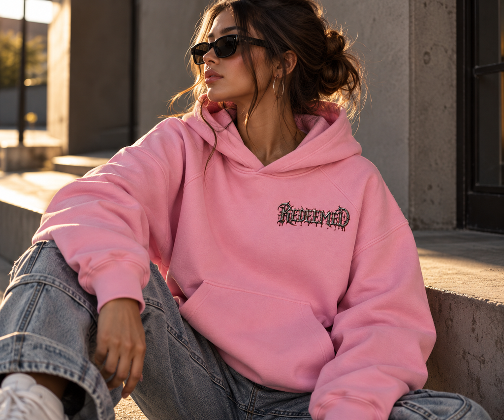 REDEEMED | 380GSM Heavyweight Brushed Fleece Oversized Hoodie