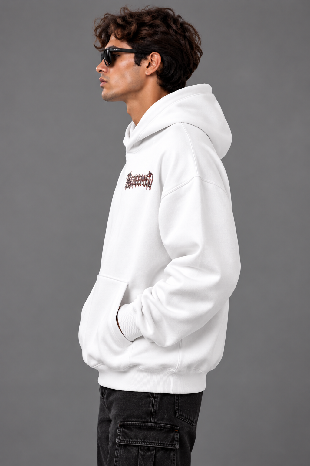 REDEEMED | 380GSM Heavyweight Brushed Fleece Oversized Hoodie