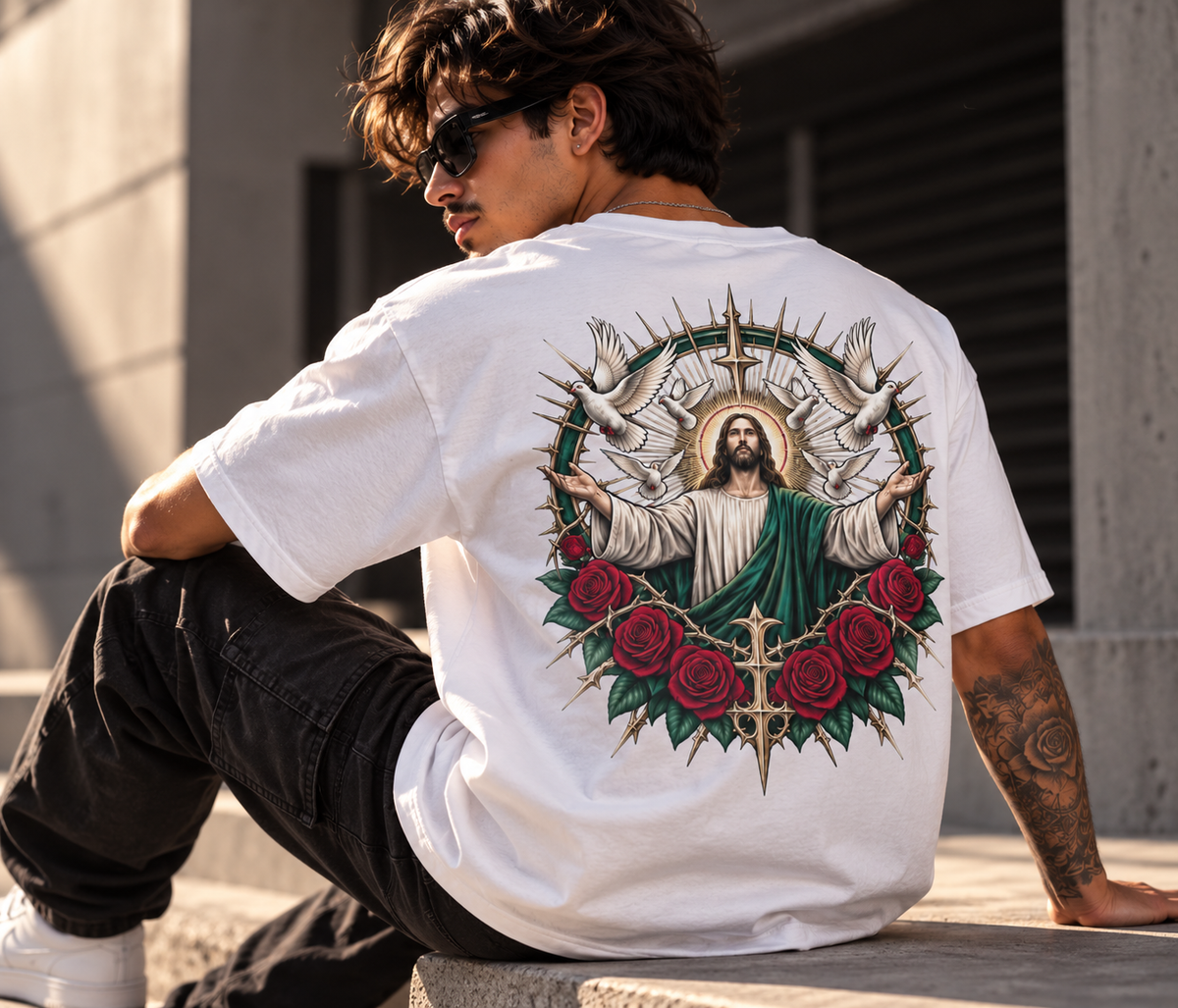 Divine Grace | 240GSM Premium Cotton Graphic Tee