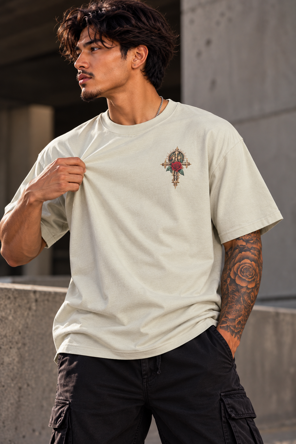 Divine Grace | 240GSM Premium Cotton Graphic Tee